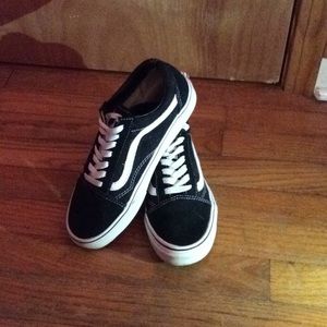 Black and white tie vans